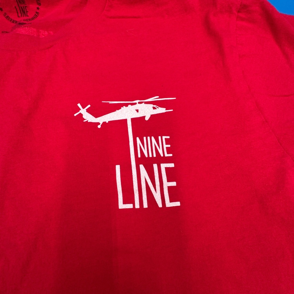 Nine Line Apparel Mens XL Red R.E.D. Remember Everyone Deployed Graphic T-Shirt - Picture 3 of 6